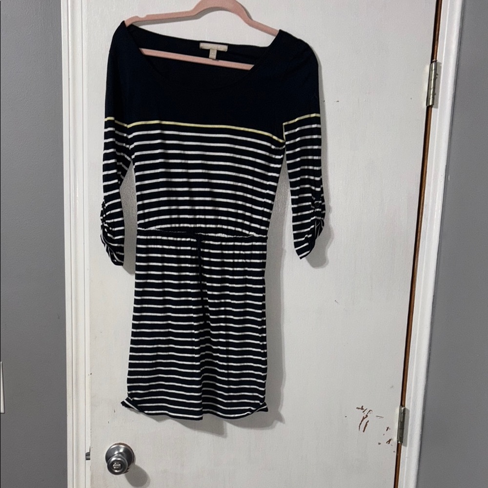 Banana Republic Navy and White Dress